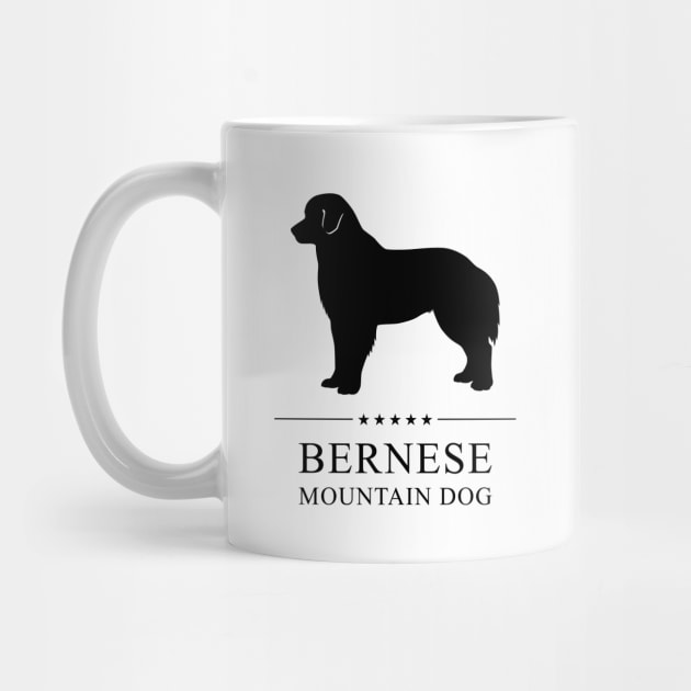 Bernese Mountain Dog Black Silhouette by millersye